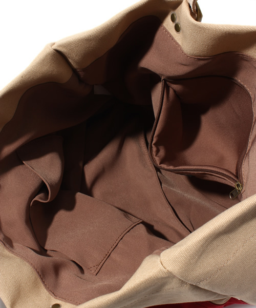 Another Edition（アナザーエディション）の「AE FLW PRT TOTE（トートバッグ・レディース・レッド/ネイビー/ケリー・フリー）」の8枚目の写真