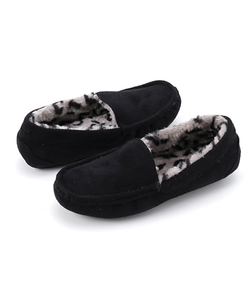 KOBE LETTUCE（コウベレタス）の「ふわもこエコファーが気持ちいい♪[無地/レオパード柄]フェイクムートンローファー/フラットシューズ/レディース[H526]/神戸レタス（モカシン/デッキシューズ・レディース・ライトピンク/その他/ブラック/グレー/キャメル/ブルー系その他/ライトグレー/ベージュ/ワイン/その他1/ピンク/ダークブラウン/マスタード・LL/S/L/M）」の13枚目の写真