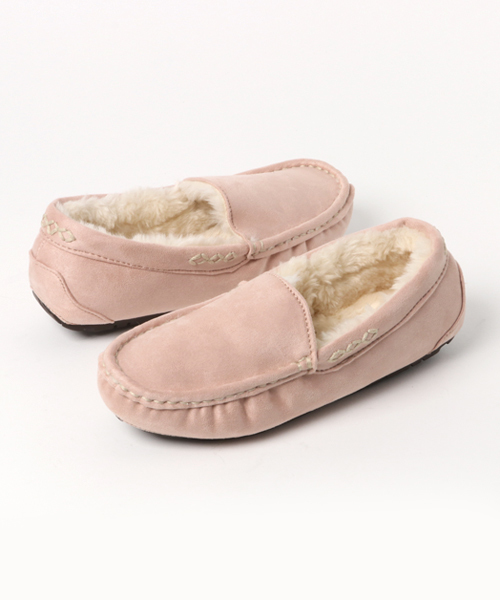 KOBE LETTUCE（コウベレタス）の「ふわもこエコファーが気持ちいい♪[無地/レオパード柄]フェイクムートンローファー/フラットシューズ/レディース[H526]/神戸レタス（モカシン/デッキシューズ・レディース・ライトピンク/その他/ブラック/グレー/キャメル/ブルー系その他/ライトグレー/ベージュ/ワイン/その他1/ピンク/ダークブラウン/マスタード・LL/S/L/M）」の10枚目の写真