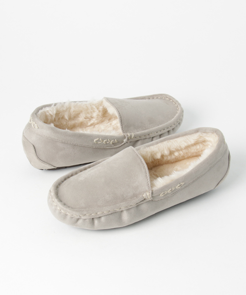 KOBE LETTUCE（コウベレタス）の「ふわもこエコファーが気持ちいい♪[無地/レオパード柄]フェイクムートンローファー/フラットシューズ/レディース[H526]/神戸レタス（モカシン/デッキシューズ・レディース・ライトピンク/その他/ブラック/グレー/キャメル/ブルー系その他/ライトグレー/ベージュ/ワイン/その他1/ピンク/ダークブラウン/マスタード・LL/S/L/M）」の3枚目の写真