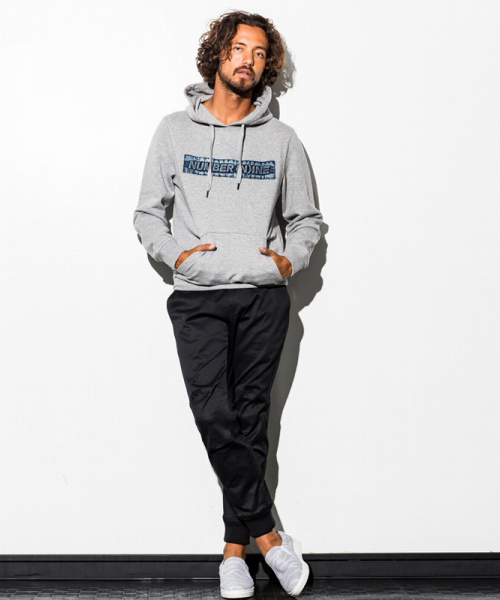 NUMBER (N)INE DENIM（ナンバーナインデニム）の「NUMBER (N)INE DENIM(ナンバーナインデニム)デニムロゴエンボスプルオーバーパーカ（パーカー・メンズ・ホワイト/ブラック/グレー・SMALL/MEDIUM/LARGE/X-LARGE）」の4枚目の写真