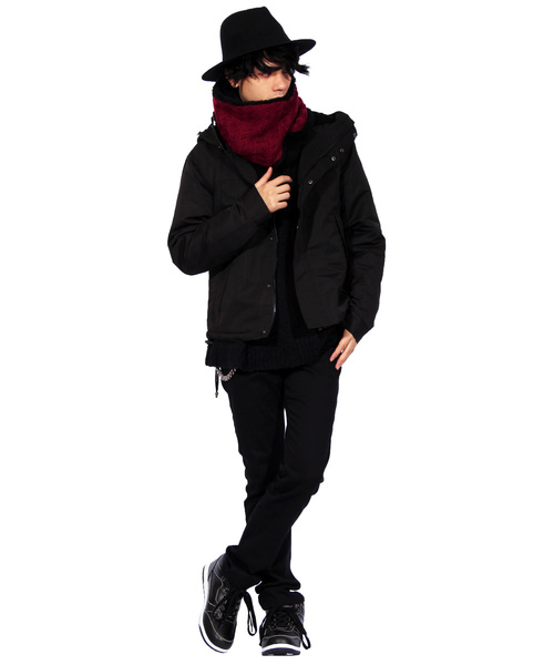 8(eight)(エイト)の「ケーブルニット スヌード ネックウォーマー(ネックウォーマー/スヌード・メンズ・チャコールグレー/ブラック/ベージュ/ミックスグレー/ブルー/ブラックミックス/ワイン・FREE)」の12枚目の写真