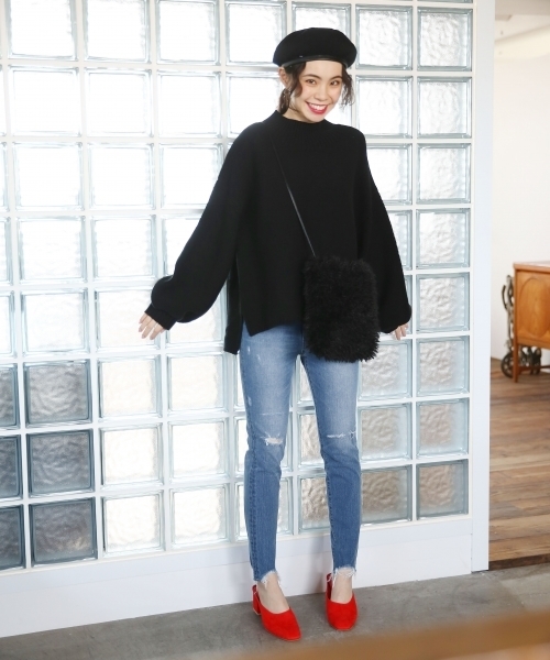 LOWRYS FARM(ローリーズファーム)の「スクエアトゥミュール 780346 (サンダル・レディース・ブラック/ベージュ/パープル/レッド・LARGE/MEDIUM)」の11枚目の写真