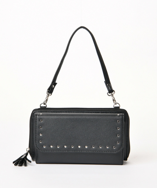 CIAOPANIC TYPY（チャオパニックティピー）の「プチスタッズお財布ショルダー（ショルダーバッグ・レディース・ブラック/キャメル・FREE）」の13枚目の写真