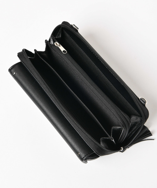 CIAOPANIC TYPY（チャオパニックティピー）の「プチスタッズお財布ショルダー（ショルダーバッグ・レディース・ブラック/キャメル・FREE）」の5枚目の写真