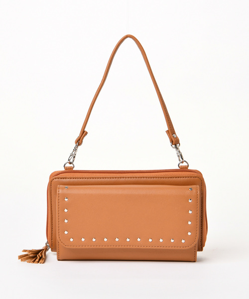 CIAOPANIC TYPY（チャオパニックティピー）の「プチスタッズお財布ショルダー（ショルダーバッグ・レディース・ブラック/キャメル・FREE）」の9枚目の写真