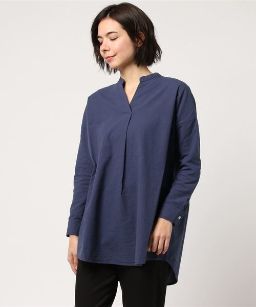 LBC(エルビーシー)の「コットンスキッパーチュニック(シャツ/ブラウス・レディース・その他27/ネイビー/ホワイト・MEDIUM/LARGE)」の6枚目の写真