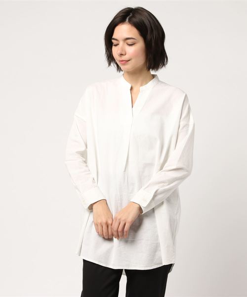 LBC(エルビーシー)の「コットンスキッパーチュニック(シャツ/ブラウス・レディース・その他27/ネイビー/ホワイト・MEDIUM/LARGE)」の9枚目の写真