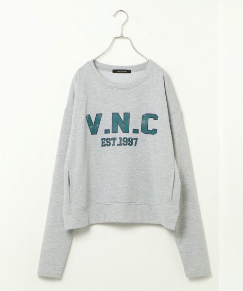 VENCEEXCHANGE（ヴァンスエクスチェンジ）の「VNCロゴロングスリーブトレーナー       （Tシャツ/カットソー・レディース・ホワイト/ブラック/アッシュグレー・MEDIUM）」の3枚目の写真