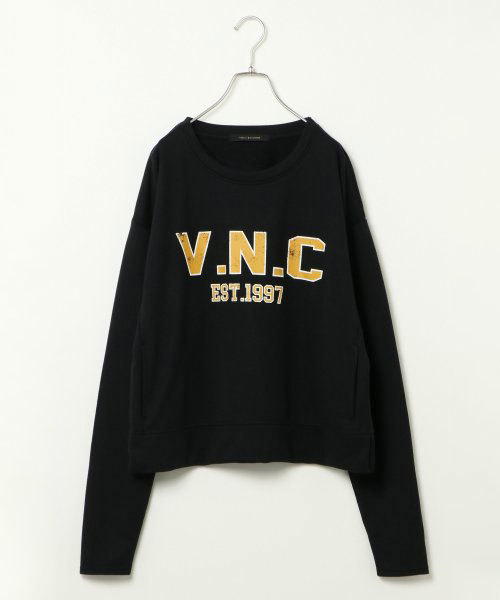 VENCEEXCHANGE（ヴァンスエクスチェンジ）の「VNCロゴロングスリーブトレーナー       （Tシャツ/カットソー・レディース・ホワイト/ブラック/アッシュグレー・MEDIUM）」の2枚目の写真