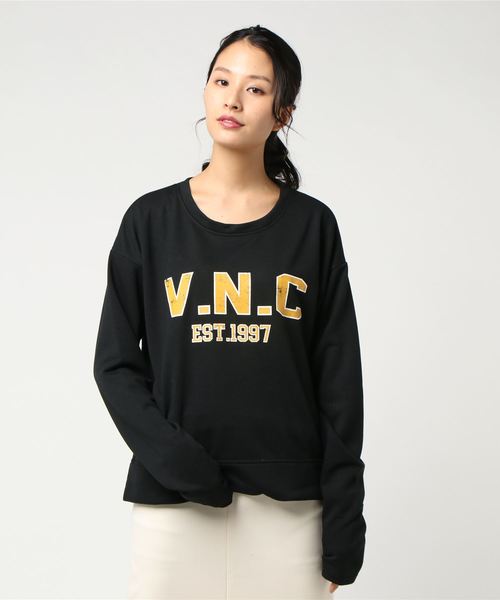 VENCEEXCHANGE（ヴァンスエクスチェンジ）の「VNCロゴロングスリーブトレーナー       （Tシャツ/カットソー・レディース・ホワイト/ブラック/アッシュグレー・MEDIUM）」の7枚目の写真