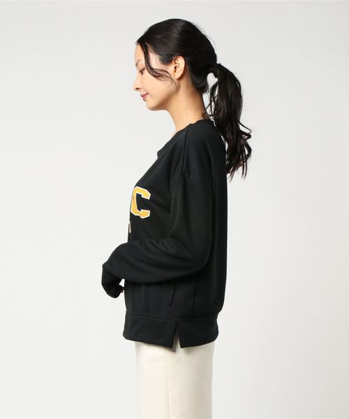 VENCEEXCHANGE（ヴァンスエクスチェンジ）の「VNCロゴロングスリーブトレーナー       （Tシャツ/カットソー・レディース・ホワイト/ブラック/アッシュグレー・MEDIUM）」の4枚目の写真