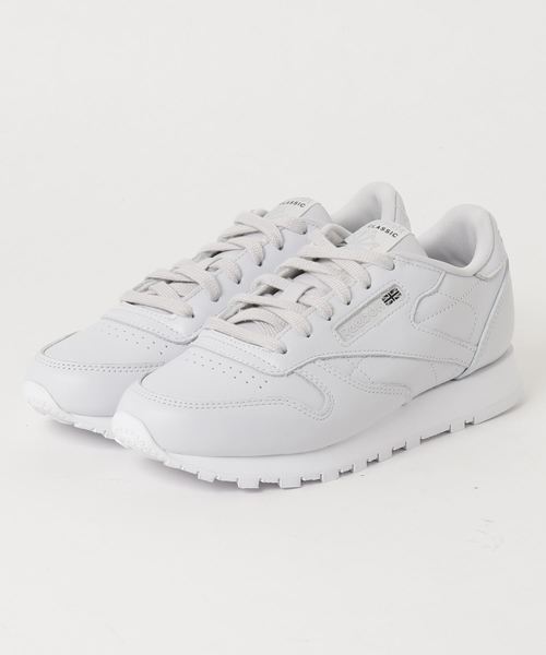 Reebok（リーボック）の「【Reebok CLASSIC×FACE STOCKHOLM】クラシックレザー [CL LTHR X FACE]（スニーカー・レディース・ライトピンク/オフホワイト/ライトブルー/ライトパープル・24.5cm/22.5cm/23.5cm/24.0cm/23.0cm/25.0cm/26.0cm/25.5cm）」の4枚目の写真