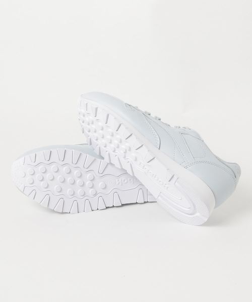 Reebok（リーボック）の「【Reebok CLASSIC×FACE STOCKHOLM】クラシックレザー [CL LTHR X FACE]（スニーカー・レディース・ライトピンク/オフホワイト/ライトブルー/ライトパープル・24.5cm/22.5cm/23.5cm/24.0cm/23.0cm/25.0cm/26.0cm/25.5cm）」の6枚目の写真