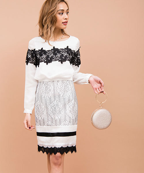 Million Carats ミリオンカラッツ の タイトレースワンピース Dress ドレス ワンピース Wear