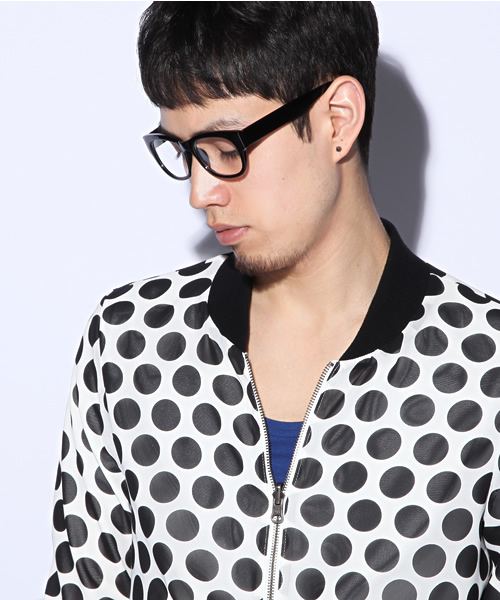 603（ロクマルサン）の「603　ドットMA-1（ブルゾン・メンズ・ホワイト/ブラック・40/42）」の6枚目の写真