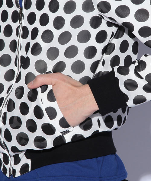 603（ロクマルサン）の「603　ドットMA-1（ブルゾン・メンズ・ホワイト/ブラック・40/42）」の7枚目の写真