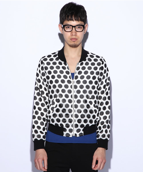 603（ロクマルサン）の「603　ドットMA-1（ブルゾン・メンズ・ホワイト/ブラック・40/42）」の10枚目の写真