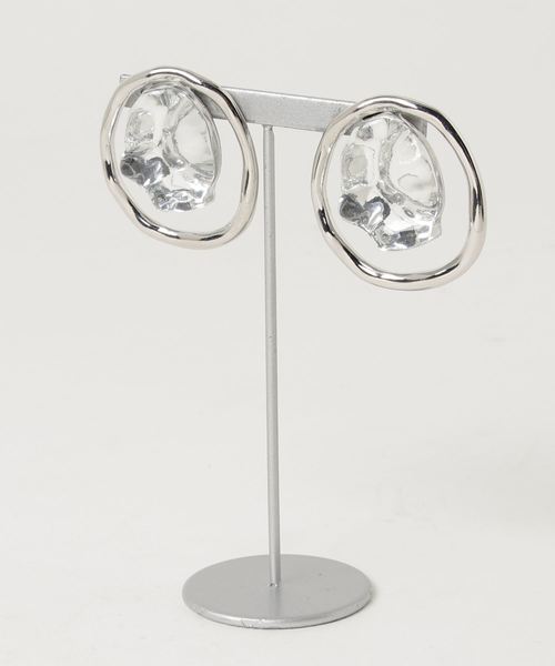 MOUSSY（マウジー）の「CLEAR BALL EARRINGS（イヤリング・レディース・シルバー/ゴールド・FREE）」の2枚目の写真
