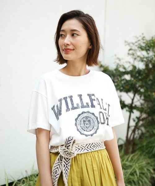 laboratory work（ラボラトリーワーク）の「リメイクタッチTシャツ（Tシャツ/カットソー・レディース・オフホワイト/ブラック/グリーン・MEDIUM）」の2枚目の写真