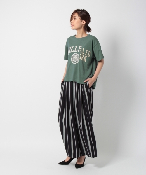 laboratory work（ラボラトリーワーク）の「リメイクタッチTシャツ（Tシャツ/カットソー・レディース・オフホワイト/ブラック/グリーン・MEDIUM）」の11枚目の写真