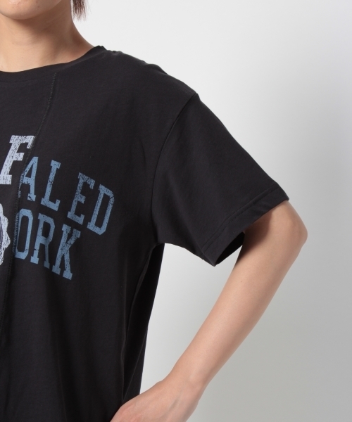 laboratory work（ラボラトリーワーク）の「リメイクタッチTシャツ（Tシャツ/カットソー・レディース・オフホワイト/ブラック/グリーン・MEDIUM）」の17枚目の写真