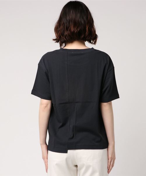 laboratory work（ラボラトリーワーク）の「リメイクタッチTシャツ（Tシャツ/カットソー・レディース・オフホワイト/ブラック/グリーン・MEDIUM）」の5枚目の写真