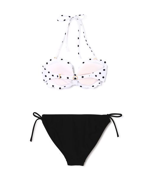プロポーションボディドレッシング　ダークパープル レースフリル水着 レースフリルニット | PROPORTION BODY DRESSING