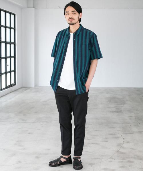 green label relaxing（グリーンレーベルリラクシング）の「NM ポリエステルツイル Wヘムナロー9分丈 アンクルパンツ（その他パンツ・メンズ・ブラック/ベージュ/ネイビー・L/S/M/XL）」の12枚目の写真