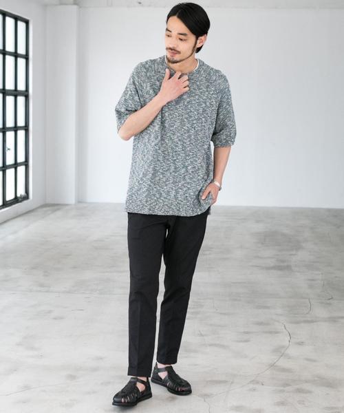 green label relaxing（グリーンレーベルリラクシング）の「NM ポリエステルツイル Wヘムナロー9分丈 アンクルパンツ（その他パンツ・メンズ・ブラック/ベージュ/ネイビー・L/S/M/XL）」の11枚目の写真