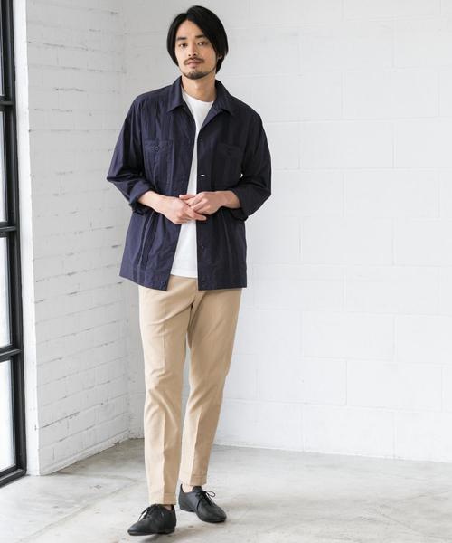 green label relaxing（グリーンレーベルリラクシング）の「NM ポリエステルツイル Wヘムナロー9分丈 アンクルパンツ（その他パンツ・メンズ・ブラック/ベージュ/ネイビー・L/S/M/XL）」の8枚目の写真