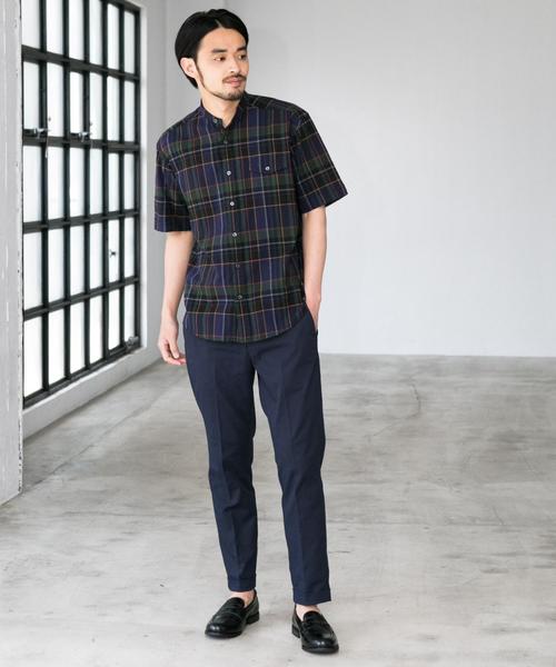 green label relaxing（グリーンレーベルリラクシング）の「NM ポリエステルツイル Wヘムナロー9分丈 アンクルパンツ（その他パンツ・メンズ・ブラック/ベージュ/ネイビー・L/S/M/XL）」の6枚目の写真