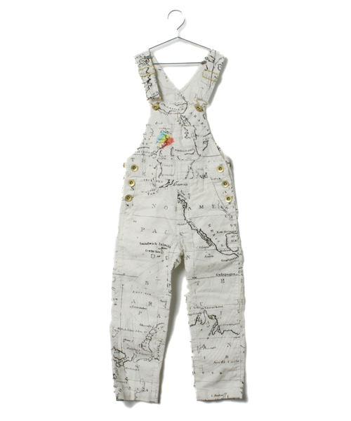 CIAOPANIC TYPY（チャオパニックティピー）の「KID'S MAPプリントサロペット（サロペット/オーバーオール・キッズ・ホワイト・85/105/125）」の5枚目の写真