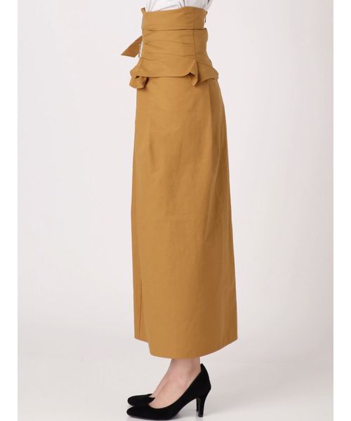 MURUA（ムルーア）の「2wayアタッチベルトスカート（スカート・レディース・ブラック/ベージュ/カーキ/キャメル・2/1）」の6枚目の写真