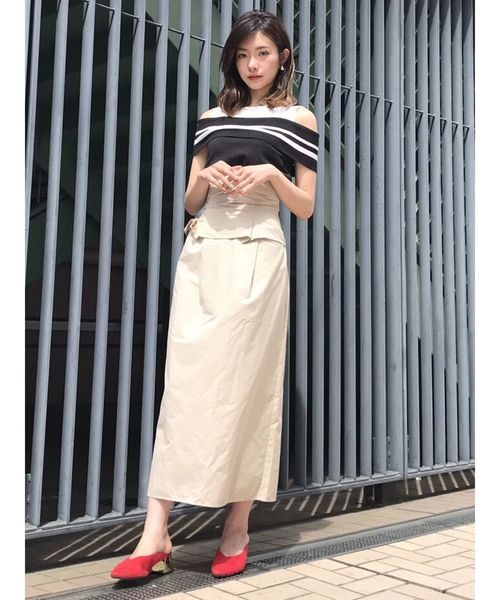 MURUA（ムルーア）の「2wayアタッチベルトスカート（スカート・レディース・ブラック/ベージュ/カーキ/キャメル・2/1）」の11枚目の写真