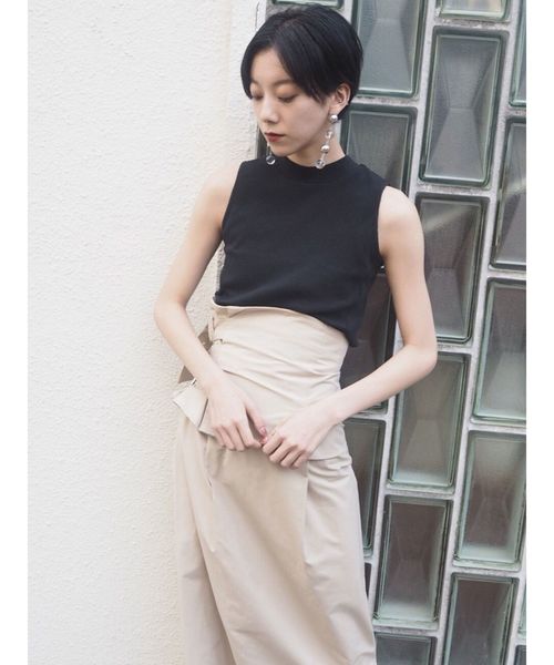 MURUA（ムルーア）の「2wayアタッチベルトスカート（スカート・レディース・ブラック/ベージュ/カーキ/キャメル・2/1）」の8枚目の写真