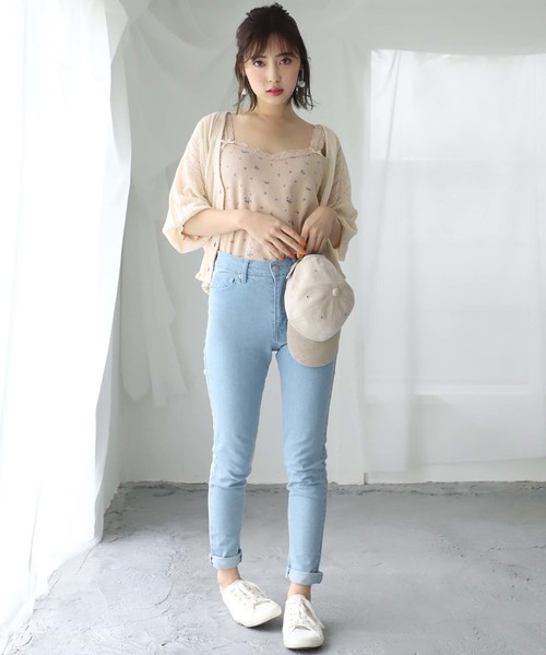 one after another NICE CLAUP(ワンアフターアナザーナイスクラップ)の「サーマルキャミ(キャミソール・レディース・グレー/オフホワイト/ホワイト系その他/ベージュ系その他・FREE)」の8枚目の写真