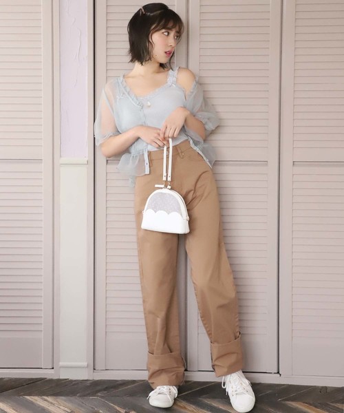 one after another NICE CLAUP(ワンアフターアナザーナイスクラップ)の「サーマルキャミ(キャミソール・レディース・グレー/オフホワイト/ホワイト系その他/ベージュ系その他・FREE)」の12枚目の写真