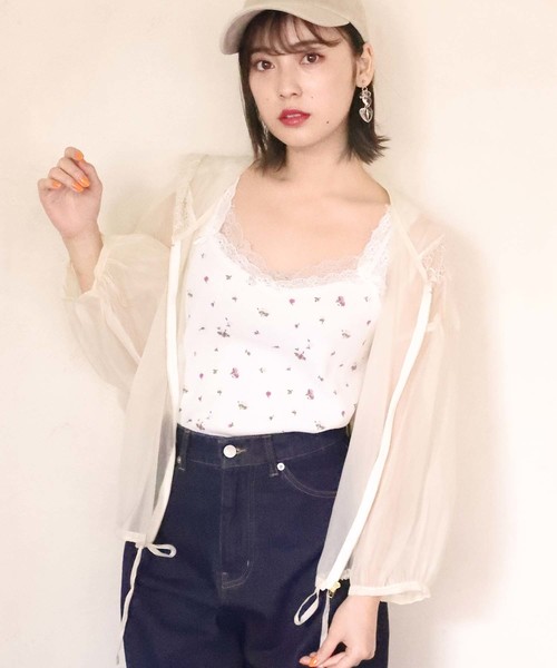 one after another NICE CLAUP(ワンアフターアナザーナイスクラップ)の「サーマルキャミ(キャミソール・レディース・グレー/オフホワイト/ホワイト系その他/ベージュ系その他・FREE)」の17枚目の写真