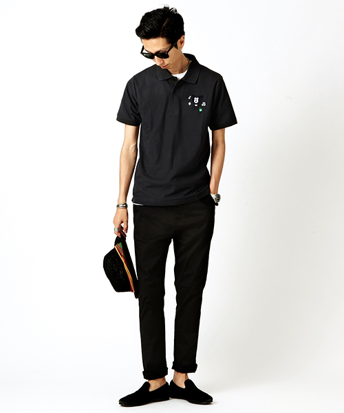 BEAMS T(ビームスティー)の「The Wonderful! design works. / BAG BEAR POLO(ポロシャツ・メンズ・ブラック系その他/ピンク/インディゴブルー・X-SMALL/SMALL/MEDIUM/LARGE)」の13枚目の写真