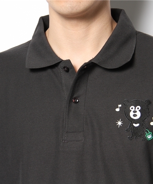 BEAMS T(ビームスティー)の「The Wonderful! design works. / BAG BEAR POLO(ポロシャツ・メンズ・ブラック系その他/ピンク/インディゴブルー・X-SMALL/SMALL/MEDIUM/LARGE)」の7枚目の写真