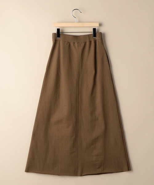 BEAUTY&YOUTH UNITED ARROWS(ビューティーアンドユースユナイテッドアローズ)の「BY ヘビーコットン裏毛マキシスカート о(スカート・レディース・モカ/ブラック/ナチュラル・FREE)」の4枚目の写真