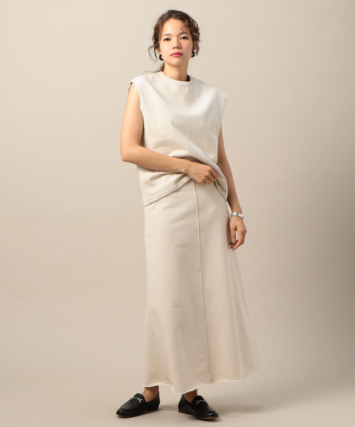 BEAUTY&YOUTH UNITED ARROWS(ビューティーアンドユースユナイテッドアローズ)の「BY ヘビーコットン裏毛マキシスカート о(スカート・レディース・モカ/ブラック/ナチュラル・FREE)」の12枚目の写真