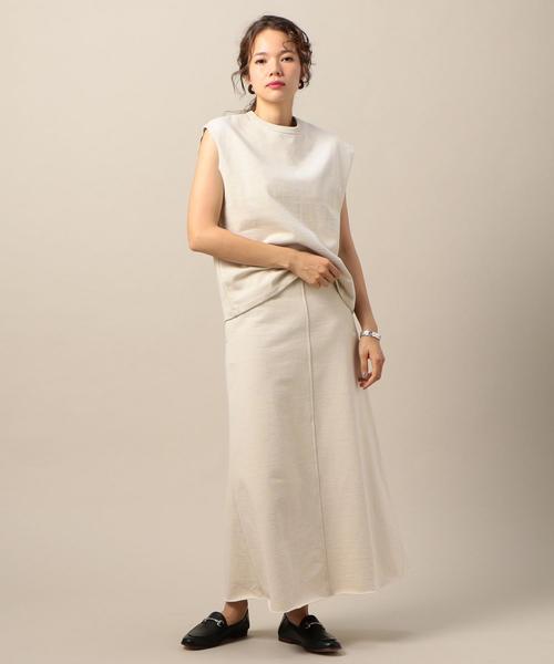 BEAUTY&YOUTH UNITED ARROWS(ビューティーアンドユースユナイテッドアローズ)の「BY ヘビーコットン裏毛マキシスカート о(スカート・レディース・モカ/ブラック/ナチュラル・FREE)」の19枚目の写真
