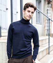 MR.OLIVE | 14G SILKET WOOL KNIT / STANDARD TURTLE NECK SWEATER(ニット/セーター)