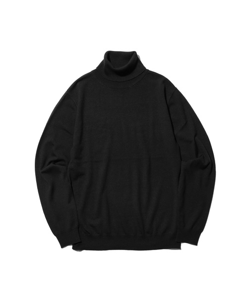 MR.OLIVE（ミスターオリーブ）の「14G SILKET WOOL KNIT / STANDARD TURTLE NECK SWEATER（ニット/セーター・メンズ・ブラック/ネイビー/ブラウン・SMALL/MEDIUM/LARGE）」の4枚目の写真