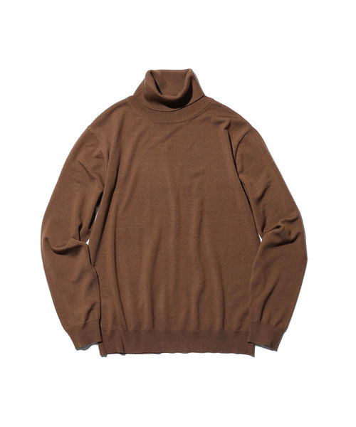MR.OLIVE（ミスターオリーブ）の「14G SILKET WOOL KNIT / STANDARD TURTLE NECK SWEATER（ニット/セーター・メンズ・ブラック/ネイビー/ブラウン・SMALL/MEDIUM/LARGE）」の5枚目の写真