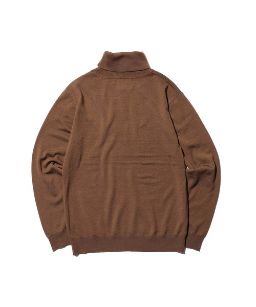 MR.OLIVE（ミスターオリーブ）の「14G SILKET WOOL KNIT / STANDARD TURTLE NECK SWEATER（ニット/セーター・メンズ・ブラック/ネイビー/ブラウン・SMALL/MEDIUM/LARGE）」の6枚目の写真
