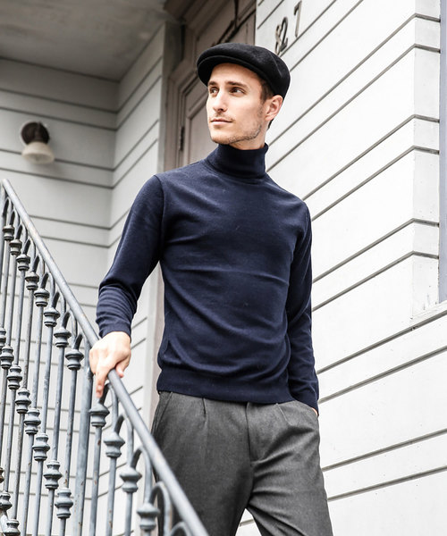 MR.OLIVE（ミスターオリーブ）の「14G SILKET WOOL KNIT / STANDARD TURTLE NECK SWEATER（ニット/セーター・メンズ・ブラック/ネイビー/ブラウン・SMALL/MEDIUM/LARGE）」の14枚目の写真