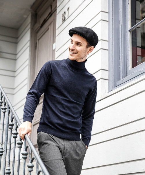 MR.OLIVE（ミスターオリーブ）の「14G SILKET WOOL KNIT / STANDARD TURTLE NECK SWEATER（ニット/セーター・メンズ・ブラック/ネイビー/ブラウン・SMALL/MEDIUM/LARGE）」の17枚目の写真